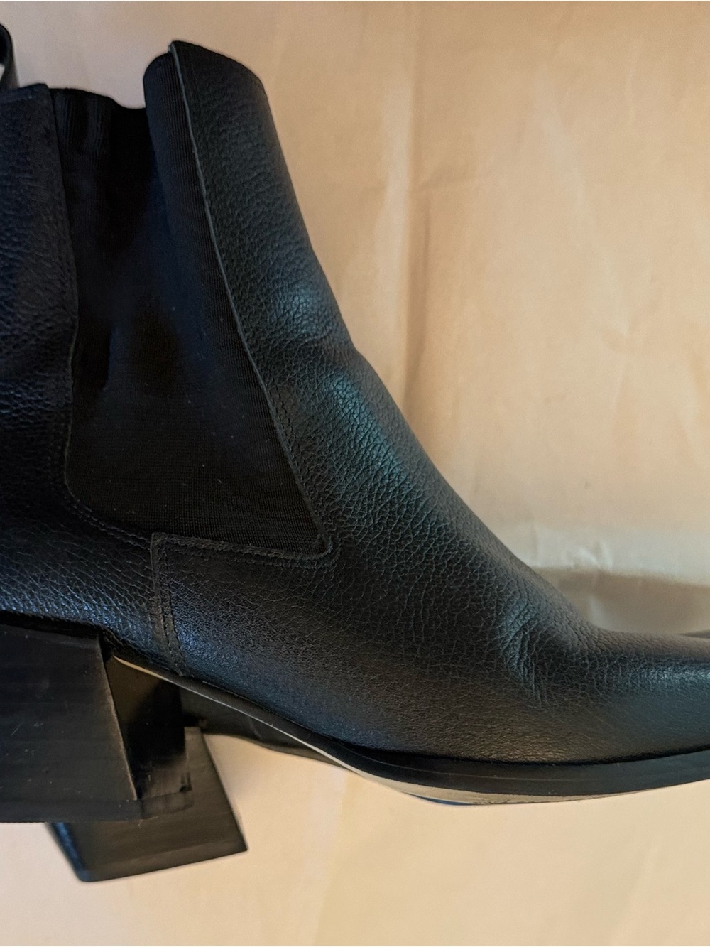 George Chelsea Matisse Classic Black Leather Women's Ankle Boots 7.5 Size - Picture 4 of 13